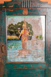 Teal Blue Vintage Almirah