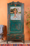 Teal Blue Vintage Almirah