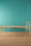 Vintage Yellow Metal Bed