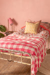 Vintage Cream Metal Bed