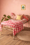 Vintage Cream Metal Bed