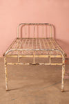 Vintage Cream Metal Bed