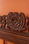 Vintage Carved Wooden Bed