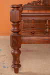 Vintage Carved Wooden Bed