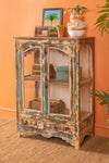 Ornate Vintage Glazed Cabinet