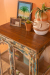 Ornate Vintage Glazed Cabinet