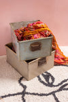 Vintage Metal Storage Box