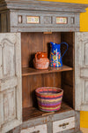 Grey Wooden Vintage Almirah