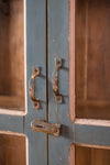 Vintage Slate Grey Display Cabinet