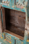 Vintage Light Blue Wooden Chest