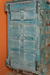 Vintage Light Blue Wooden Chest