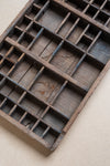 Vintage Wooden Printing Press Tray