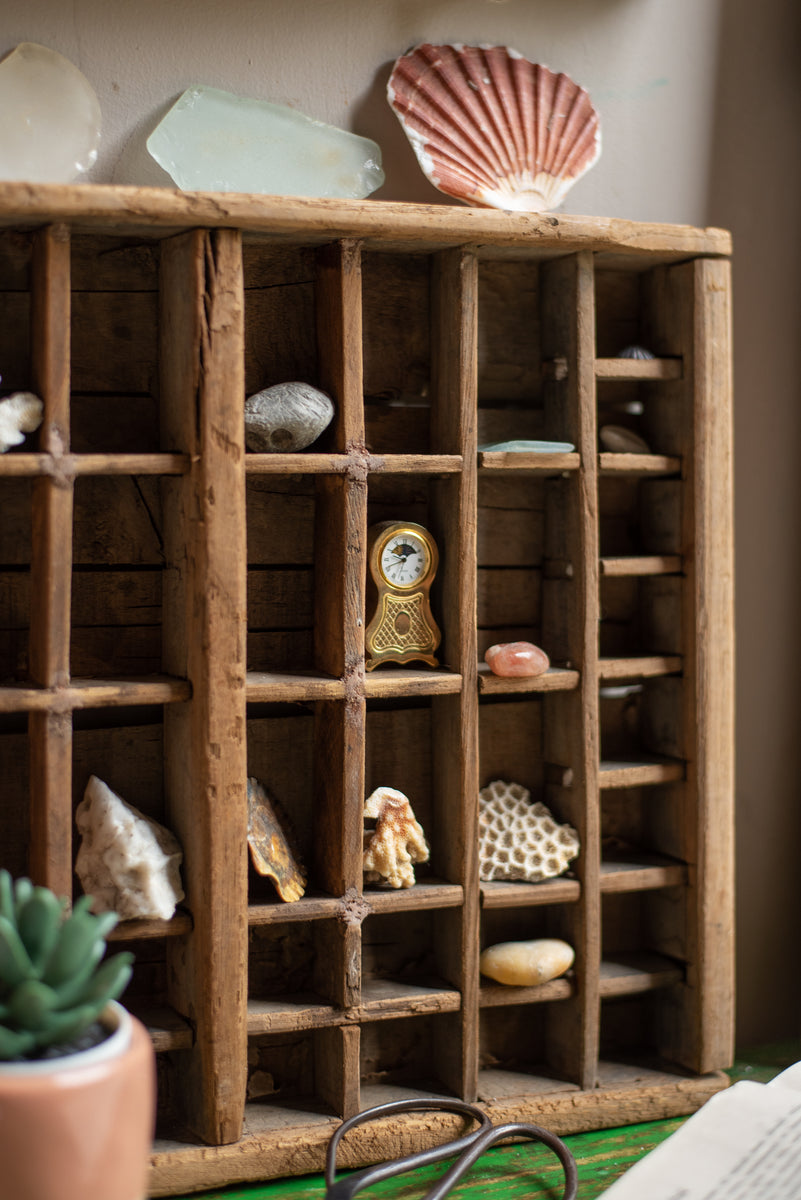Vintage Wooden Printing Press Tray Ian Snow Ltd