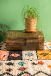 Vintage Green Iron Trunk