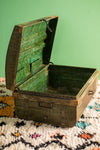 Vintage Green Iron Trunk