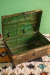 Vintage Green Iron Trunk