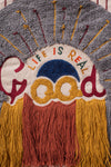 Life is Good Cotton Wall Hanging