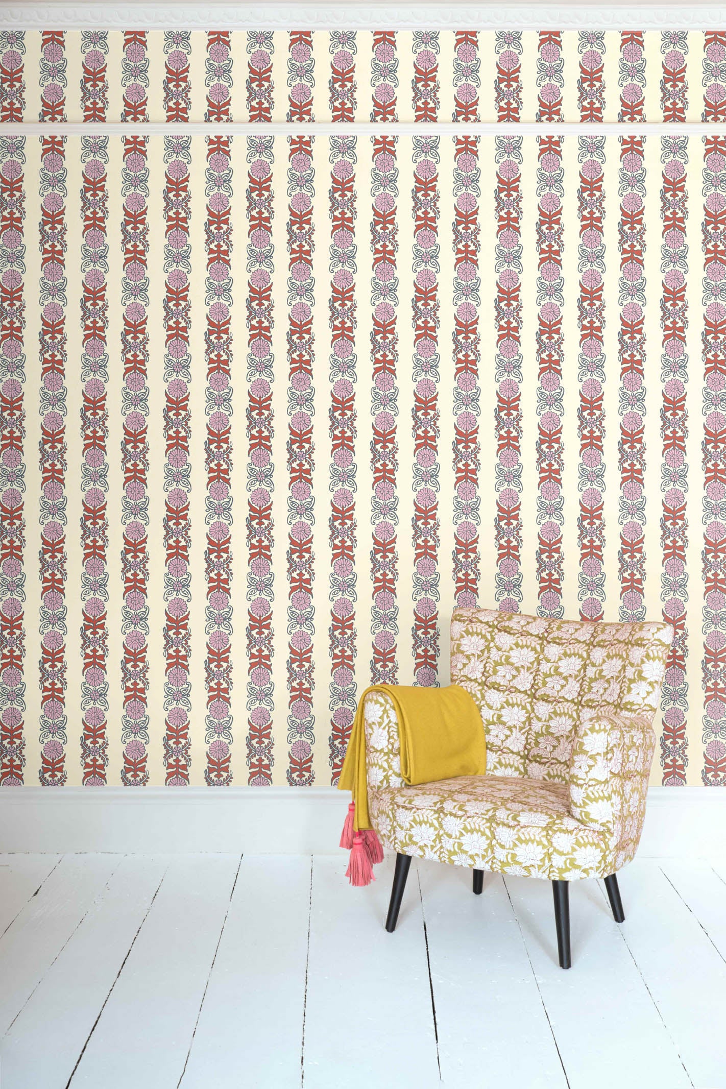 Jaipur Paradise Pink Wallpaper