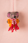 Felt Mouse in a Jumper Decoration