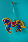 Blue Horse Decoration (Virgin Plastic Free)
