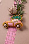 Pink Car with Tree Decoration (Virgin Plastic Free)