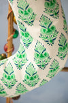 Green & Orange Block Print Stocking