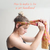 Vintage sari head band tutorial