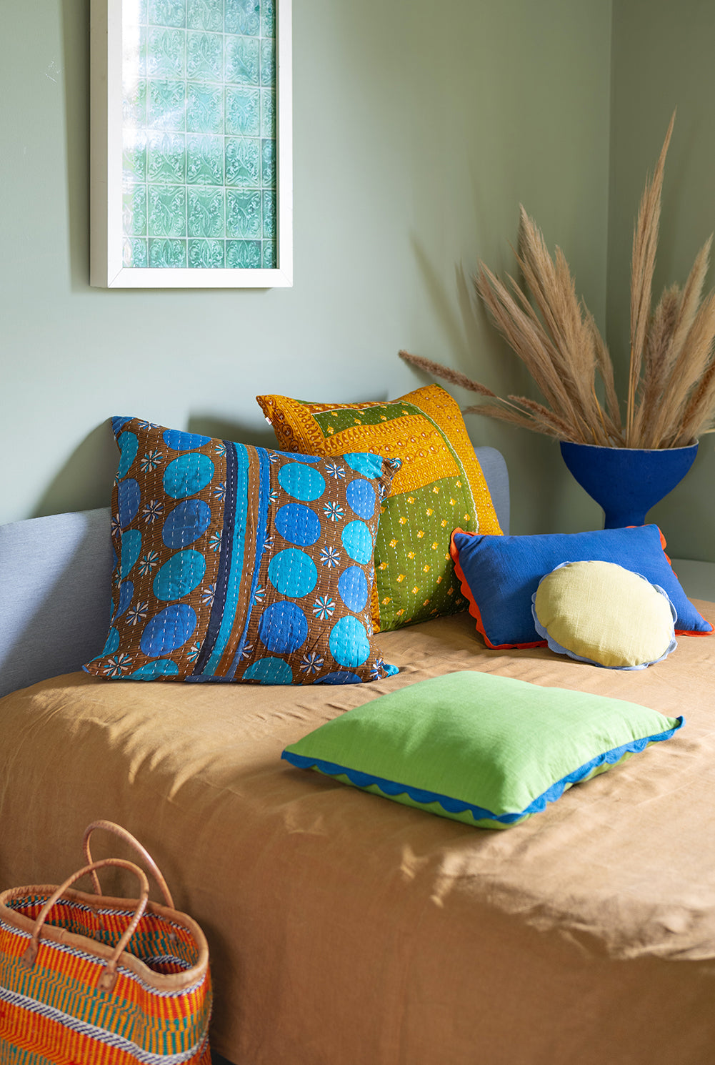 Vintage Kantha Cushions