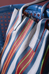 Red & Blue Striped Recycled Tote Bag