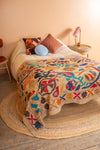 Suzani Embroidered Cotton Bedcover - 02