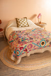 Suzani Embroidered Cotton Bedcover - 03