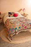 Suzani Embroidered Cotton Bedcover - 04