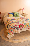 Suzani Embroidered Cotton Bedcover - 05