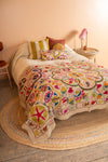 Suzani Embroidered Cotton Bedcover - 06