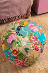 Patchwork Embroidery Pouffe