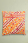 vintage kantha cushion
