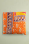 vintage kantha cushion