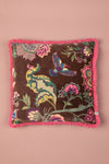 Cosmos Floral Velvet Cushion Cover