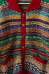 Hand Knitted Wool 'Fairisle' Cardigan - 75