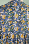 Elizabeth Yellow & Blue Hand Block Printed Cotton Tunic