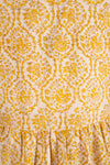 Catherine Mustard Hand Block Printed Cotton Shirt Dress