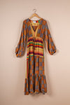 Recycled Silk Long Dress - Large - 01