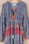 Recycled Silk Long Dress - Large - 02