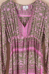 Recycled Silk Long Dress - Large - 07