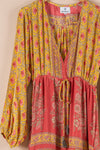 Recycled Silk Long Dress - Large - 12