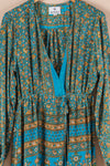Recycled Silk Long Dress - Large - 34