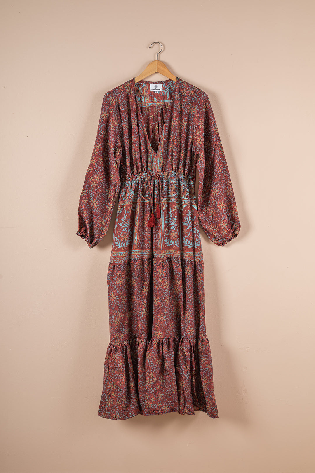 Recycled Silk Long Dress - Large - 41