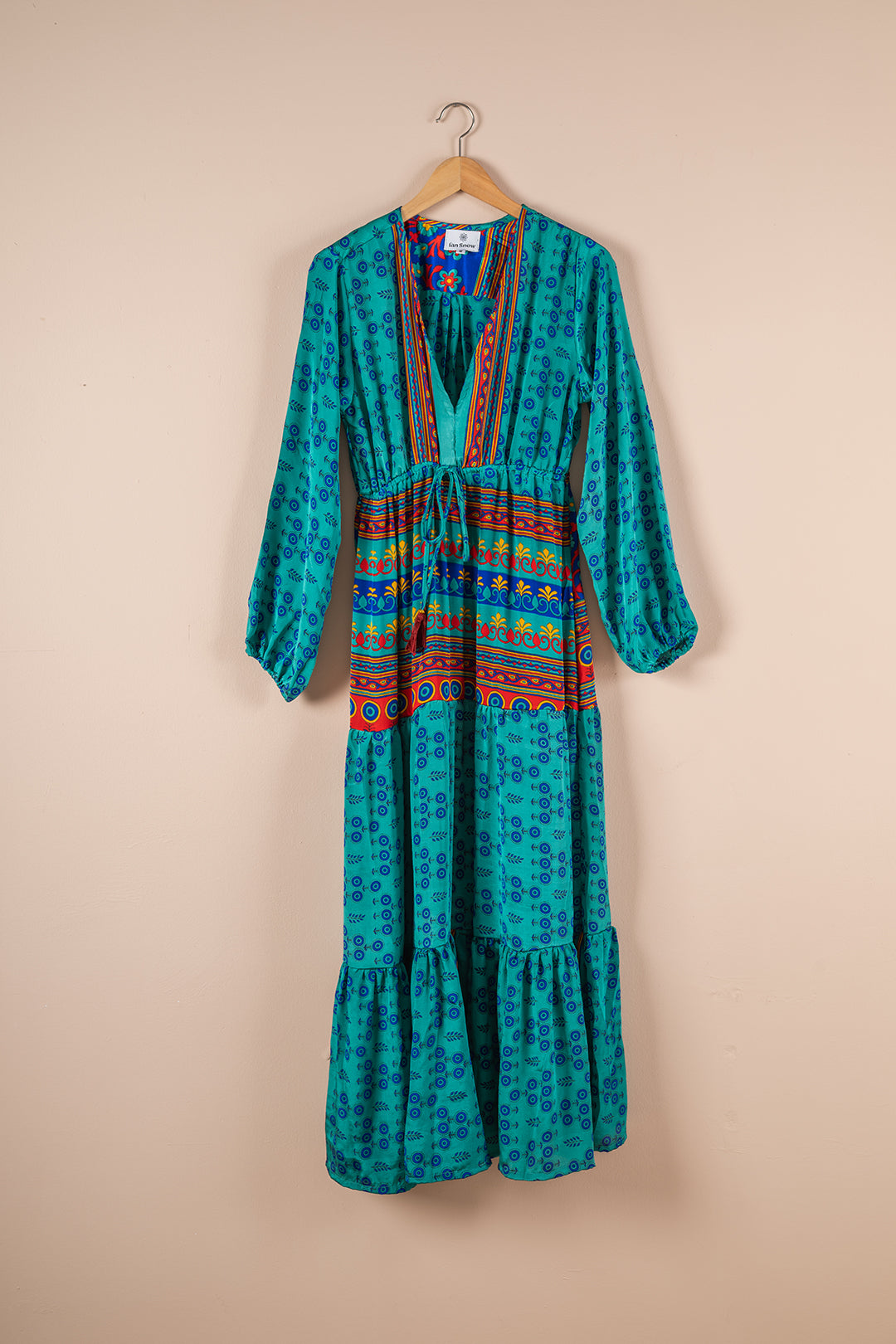 Recycled Silk Long Dress - Medium - 14