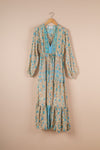 Recycled Silk Long Dress - Medium - 16