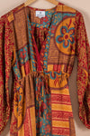Recycled Silk Long Dress - Medium - 21